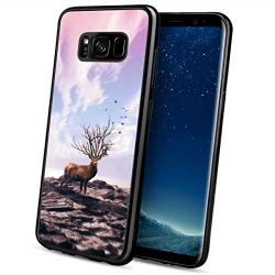 Samsung Galaxy S8 [5.8-Inch] Deer Glossy Edge Cover Case