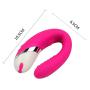 12 Speeds Waterproof Toys for Couple Silicone G-Spót Double Vibe víbrátór USB Rechargeable s Toys