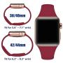 Zekapu Sport Band Compatible for Apple Watch 38mm 42mm 40mm 44mm, Soft Silicone Narrow Slim Sport Replacement Wristband for iWatch Series 5, Series 4, Series 3, Series 2, Series 1 Women