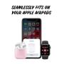 PodSkinz AirPods 2 & 1 Case [Front LED Visible] Protective Silicone Cover and Skin Compatible with Apple AirPods (Pretty in Pink)
