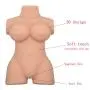 3D Sex Doll XDOLL Realistic Male Love Toy with Inviting Vagina and Anal Opening Lifelike Mini Masturbator for Men from Soft Squeezable Silicone for Natural Suction