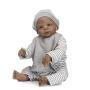 Zero Pam Black Reborn Baby Doll Silicone Full Body 23 inch African American Boy with Clothes and Toys