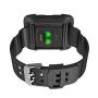 Simpeak Bands for Fitbit Blaze, Rugged Protective Frame Case with Resilient Strap Replacement Bands for Fit bit Blaze Smart Fitness Watch, Large, Black