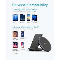 Anker Wireless Chargers Bundle, PowerWave Pad & Stand 10W, Compatible iPhone 11, 11 Pro, 11 Pro Max, XS Max, XR, XS, X, 8, 8 Plus, 10W for Galaxy S10 S9 S8, Note 10 Note 9 (AC Adapter Not Included)