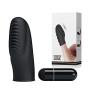 Durable Black Soft Silicone Mini Finger V-íbrátor Sexy Toys for Woman