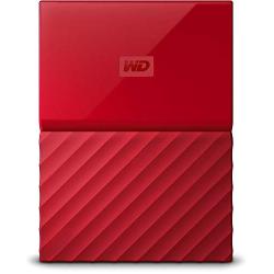 WD 4TB Red My Passport Portable External Hard Drive - USB 3.0 - WDBYFT0040BRD-WESN