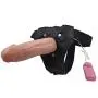 XIKEZAN Strap On Harness Bondage with 7&quotInches Silicone Vibrating Dildo Penis Sex Toys & Games for Women Lesbian Gay Anal Plug +Free Sexual Lubricant (Fresh)