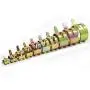 OCR 6-22mm 10Size Fuel line Spring Clamp Silicone Vacuum Hose Pipe Clamp Steel Wire Tube Pipe Clip, 100 Pack