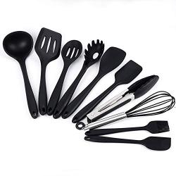 Silicone Kitchen Gadget Set High Temperature Silicone Kitchenware Nonstick Cookware Set Kitchen Spatula Scraper Eggbeater Tool Set of 10