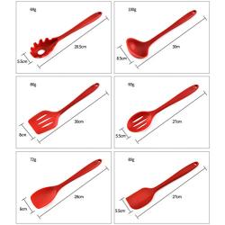 YWT Silicone Kitchen 10 Piece Set-Nonstick Cookware Silicone Kitchenware Set Cooking Shovel Spoon Tool Kitchenware Set No BPA Dishwasher Safety