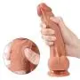 8 Inch Realistic Soft D?`ld?s with Strong Suction Cup-Relaxation Massager Wand Toys-100% Silicone Material