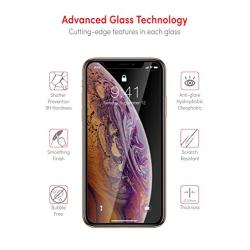 Screen Protector for iPhone X, iPhone XS - by TalkWorks | 3 Pack | Case Compatible 0.33mm 9H Hardness Tempered Glass | Smudge, Scratch & Crack Proof, Crystal Clear HD Clarity