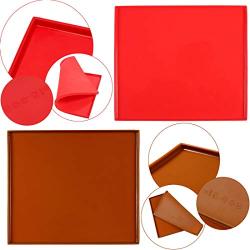 2 Pcs Luck Love Silicone Jelly Roll Pan Swiss Cake Mat Flexible Baking Tray Cookies Mold Bakeware