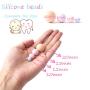 Promise Babe Round Silicone Beads Mix Color Silicone Teething Beads 100pc 12mm DIY Supplies BPA Free