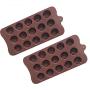 2Pcs 15-Even Rose Flowers Shaped Silicone Chocolate Mold Cookware Baking Tool Kitchenware Fondant Cake Decoration Tool