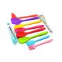 JunbosiKitchenware Color Silicone Kitchen Utensils Set of 10 Environmentally Friendly Cooking Shovel Spoon Tool Non-Stick Silicone Kitchenware Set