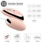 Romi Silicone Eggs 10-frequency Vibrations Wired Remote Control G-spot Vagina and Clitoris Stimulation Female Masturbation or Couples Sex Toys (Pink)