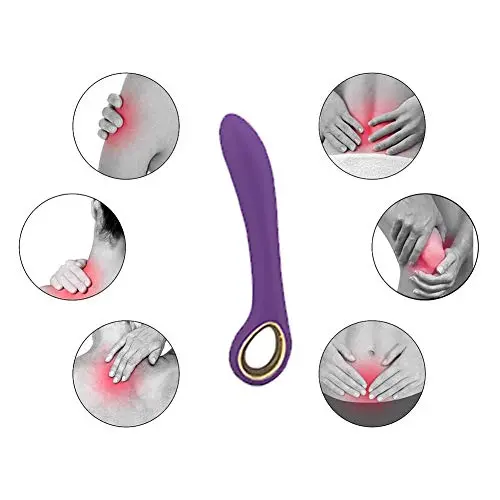 C-Lítoris V-?brátor Toys USB Rechargeable Silicone 10 Frequency Massage Stick -Purple By Dwoon