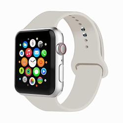 IYOU Sport Band Compatible with Watch Band 38MM 42MM 40MM 44MM, Soft Silicone Replacement Sport Strap Compatible with 2019 Watch Series 5 2018 Watch Series 4/3/2/1