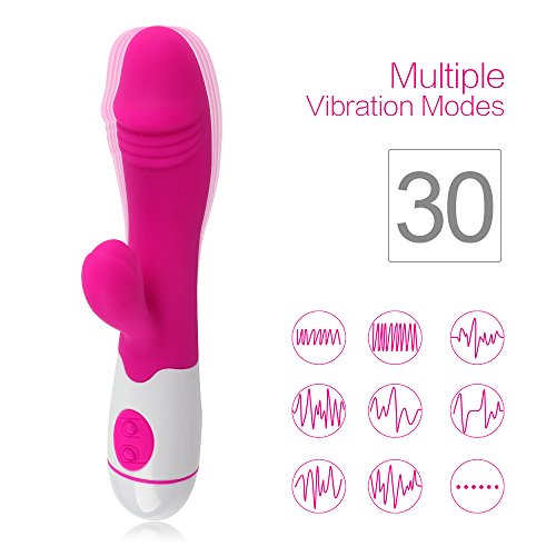 Lovefdollx Portable 30-Speed Vibrating Silicone Waterproof Massager Dual Vibration