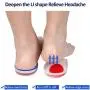 LERMITY 3 Pairs Gel Heel Cups Plantar Fasciitis Inserts Silicone Pads Cushion for Bone Spurs Pain Relief Protectors of Sore Bruised Feet Best Insole Gels Treatment (Small/Medium)