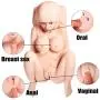 Lifelike Mens Body Care Life Size Full Body Realistic Dolls Lifelike Male Adult Toys with 3 Openings Safe TPR Material for Man Gifts (29×15×11in)