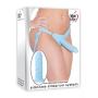 Adam and Eve Silicone Strap On Dildo System Blue O/S