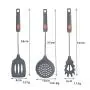 Silicone kitchenware Grey Silicone Kitchen Utensils 6 Piece Silicone Kitchen Utensil Set Set Kitchen Tools And Gadgets Best For Any Occasion Of Housewarming Gifts (Color : Gray, Size : 6 Piece Set)