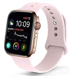 NUKELOLO Sport Band Compatible with Apple Watch 38MM 40MM 42MM 44MM,Soft Silicone Replacement Strap Compatible for Apple Watch Series 5/4/3/2/1