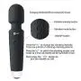 CNHIDEE Massager Personal Handheld Women Cellulite Massage Mini Therapy Tool kneading Neck Back Head Foot Wand Cordless Magic Waterproof Multi Speed 20X Rechargeable Silicone (Black)
