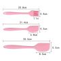 Blender Multi-Function Handheld Silicone Scraper Scraper Eggbeater Creative Kitchenware 6 Piece Set Baking Tool Set (Pink)