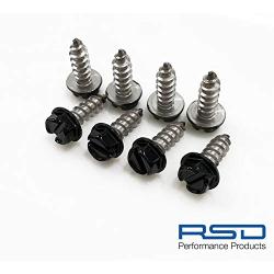 RSD Never Rust License Plate Screws for Domestic Cars & Trucks Black Stainless (Never Rust)