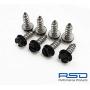 RSD Never Rust License Plate Screws for Domestic Cars & Trucks Black Stainless (Never Rust)