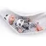 Nicery Reborn Baby Doll Soft Simulation Silicone Vinyl Cloth Body 20inch 50cm Magnetic Mouth Lifelike Vivid Boy Girl Toy for Ages 3+ Black and White Stripes Clothes RD50C501C-OTD