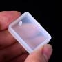 TecUnite 15 Pieces Resin Molds Silicone Pendant Mould for Jewellery DIY and 100 Pieces Eye Screw