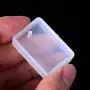 TecUnite 15 Pieces Resin Molds Silicone Pendant Mould for Jewellery DIY and 100 Pieces Eye Screw