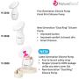 NatureBond Silicone Breastfeeding Manual Breast Pump Milk Saver Nursing Pump | All-in-1 Pump Strap, Stopper, Cover Lid, Carry Pouch, Air-Tight Vacuum Sealed in Hardcover Gift Box. BPA Free