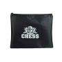 WE Games Tournament Chess Set? Heavy Weighted Chess Pieces with Green Roll-up Chess Board and Zipper Pouch for Chessmen