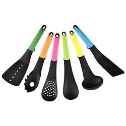 Cooking Tool Sets - 6pcs Set Nylon Ware Heat Resistant Non Stick Cooking Spatula Spoon Shovel Utensils - Tool Cooking Sets Cooking Tool Sets Kitchen Spatula Nylon Turner Ware Scoop Cook Kitchenw