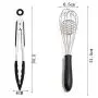 Kitchenware Set Stainless Steel Handle + Soft Silicone Head Kitchen Gadgets Household Heat-Resistant Shovel Spoon Kitchenware Set, Kitchenware