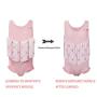 Kingswell Float Suit Toddler Swimsuit Kids Swim Training Aid Jacket Vest Suit with Removable Buoyancy Float for Toddler Girls