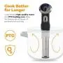 VAVA Sous Vide Cooker BPA-Free Thermal Immersion Circulator with Accurate Temperature Digital Timer LCD Display & Silicon Clamp (Auto-Start, FDA Approved, 110V, 1000 Watts, Black/Stainless)