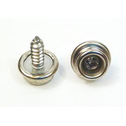 Boat Canvas Snaps 3/8" Inch Diameter, 8 x 3/8" Screw (20pc), Stainless Steel, by Bolt Dropper.