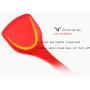 Kitchenware Utensils Premium Silicone Non-Stick and Heat Resistant Utensils for Cooking, Flipping and Pressing Red 2 packs