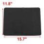 uxcell Silicone Kitchenware Rectangle Heat Resistant Teapot Cup Bowl Coaster Mat Pad Black
