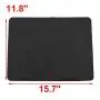 uxcell Silicone Kitchenware Rectangle Heat Resistant Teapot Cup Bowl Coaster Mat Pad Black