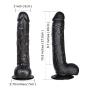 10 Inch Silicone Waterproof Tools for Women with Strong Suction Cup Hands Free - Sex Cordless Bullet Vibe