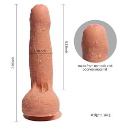 Foreskin Body Flexible Lifelike Toys for Women Full Body Relaxing Massager-7.09in CHUKRUK0916