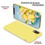 SURPHY Silicone Case for iPhone XR, Slim Liquid Silicone Soft Rubber Protective Phone Case Cover (with Soft Microfiber Lining) Compatible with iPhone XR 6.1", Yellow
