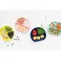 Suction Plate for Baby and Toddler - Divided Silicone Plate - BPA Free - Dishwasher and Microwave Safe - Cute Baby Shower Gift (Peach)